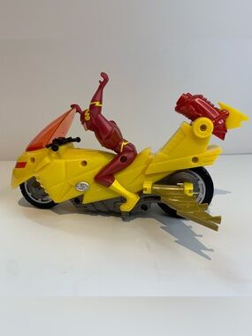 2003 Mattel Justice League Mission Vision The Flash Motorcycle DC Comics Vintage